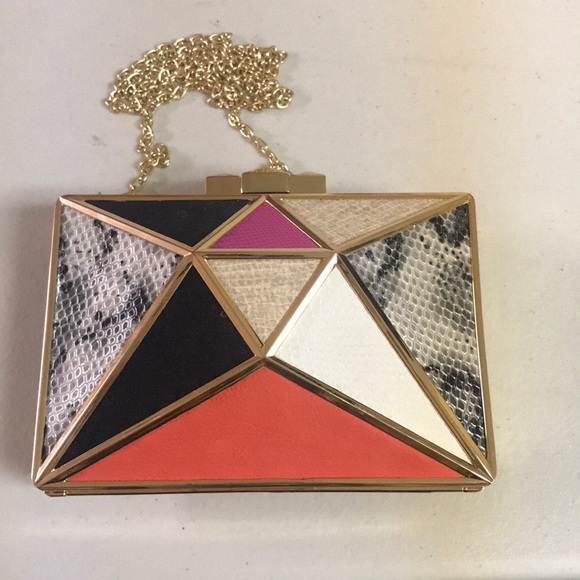 Cache Multi- Color Leather Evening Purse/Clutch - Picture 5 of 5